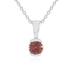 Collier en argent et Zircon rose