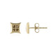 Boucles d'oreilles en or et Diamant chocolat I2
