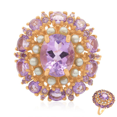 Bague en argent et Améthyste
