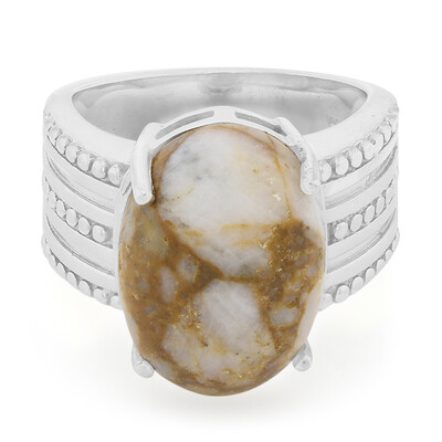 Bague pour homme en argent et Quartz Dinosaure