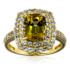 Bague en or et Tanzanite non chauffée
