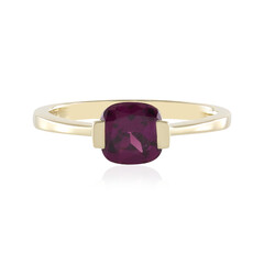 Bague en or et Grenat magenta