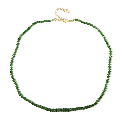 Collier en argent et Diopside de Russie (Adela Silber)