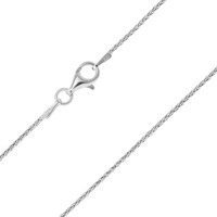 Chaîne mailles tressées – 45 cm – argent massif