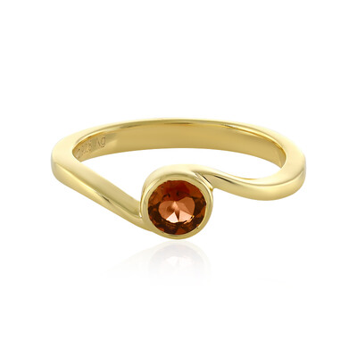 Bague en argent et Tourmaline orange