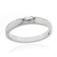 Bague en argent et Zircon
