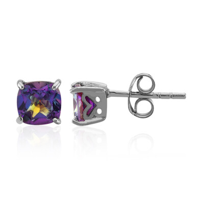 Boucles d'oreilles en argent et Topaze Mystique