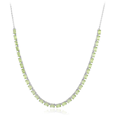 Collier en argent et Péridot de Birmanie