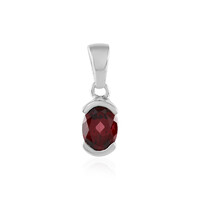 Pendentif en argent et Grenat du Mozambique