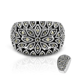 Bague en argent et Marcassite