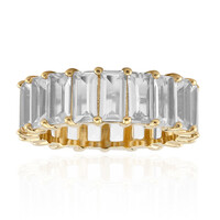 Bague en argent et Topaze blanche