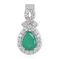 Pendentif en argent et Emeraude de Socoto
