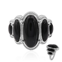 Bague en argent et Onyx noir