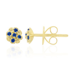 Boucles d'oreilles en or et Haüyne