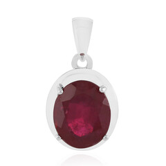 Pendentif en argent et Rubis de Madagascar