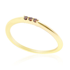 Bague en or et Diamant cognac rouge I1 (de Melo)