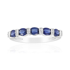 Bague en or et Saphir bleu de Ceylan (CIRARI)