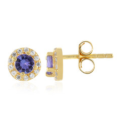 Boucles d'oreilles en argent et Tanzanite