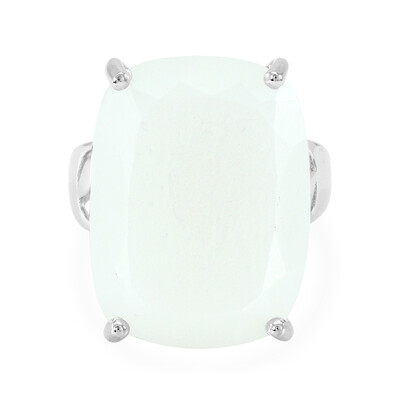 Bague en argent et Pierre de Lune blanche