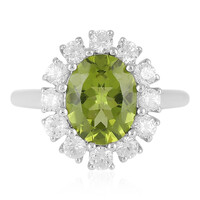 Bague en argent et Péridot