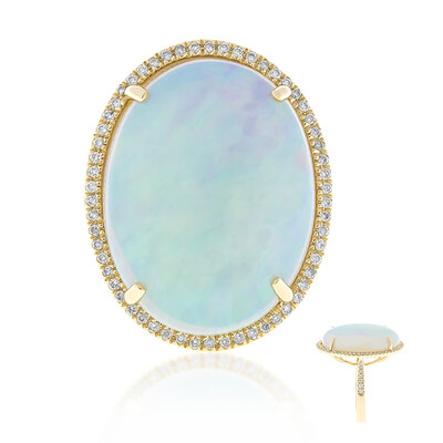 Bague en or et Opale Welo AAA (CIRARI)