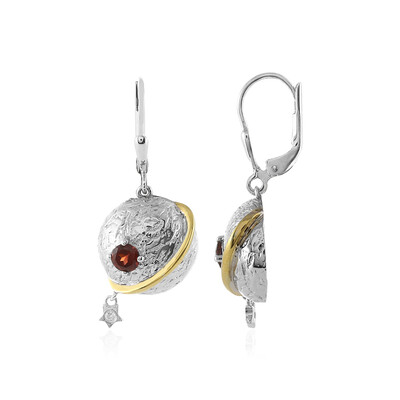 Boucles d'oreilles en argent et Grenat d'Inde