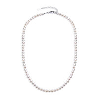 Collier en argent et Perle blanche de culture d'eau douce