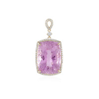 Pendentif en or et Kunzite AAA du Brésil (AMAYANI)