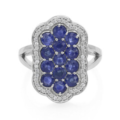 Bague en argent et Saphir de Kanchanaburi