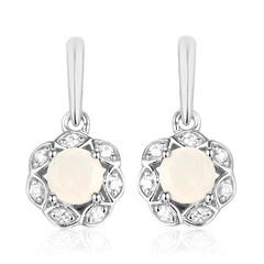 Boucles d'oreilles en argent et Opale Welo