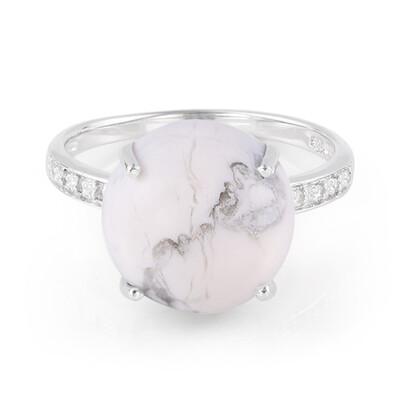 Bague en argent et Howlite