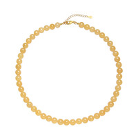 Collier en argent et Calcite Orange
