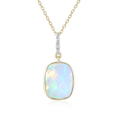 Collier en or et Opale Welo