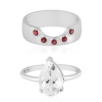 Bague en argent et Danburite (de Melo)