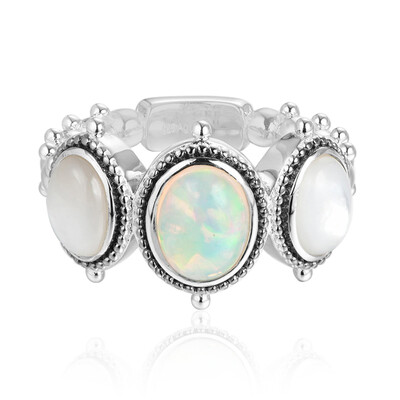 Bague en argent et Opale Welo (Dallas Prince Designs)