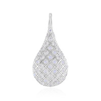 Pendentif en argent et Pierre de lune bleue (KM by Juwelo)