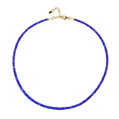 Collier en argent et Opale bleue d'Éthiopie