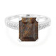 Bague en argent et Quartz Dinosaure