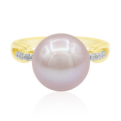 Bague en or et Perle Ming rose royal (TPC)