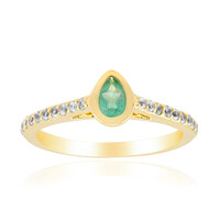 Bague en argent et Emeraude de Zambie