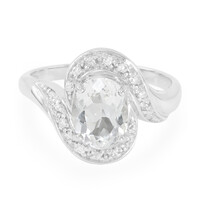 Bague en argent et Béryl de l'Himalaya