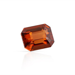  Zircon rouge du soir (gemme et boîte de collection)
