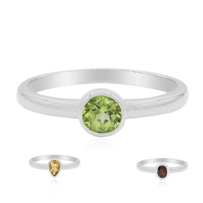 Bague en argent et Citrine