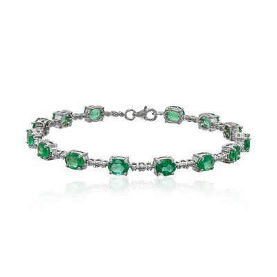 Bracelet en argent et Emeraude de Zambie