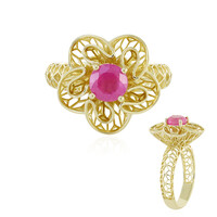 Bague en or et Saphir rose de Madagascar (Ornaments by de Melo)