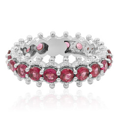Bague en argent et Rhodolite d'Orissa (Dallas Prince Designs)