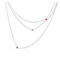 Collier en argent et Grenat de Lindi