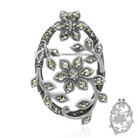 Broche en argent et Marcassite