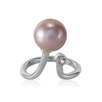 Bague en argent et Perle Ming
