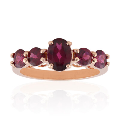 Bague en argent et Grenat Rhodolite